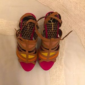 Jessica Simpson Multicolored High Wedges